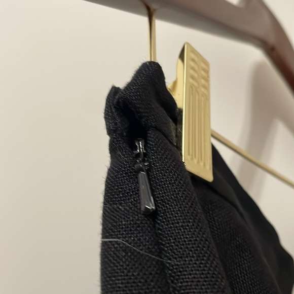 Talbots Black Irish Linen Pants with Lemon Design Size 16 - Picture 8 of 8